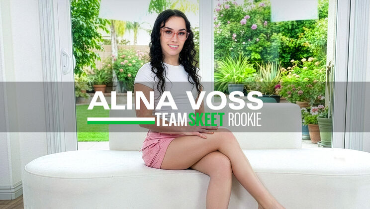 Skinny Cutie Alina Voss Gets Fucked in Mouth and Pussy