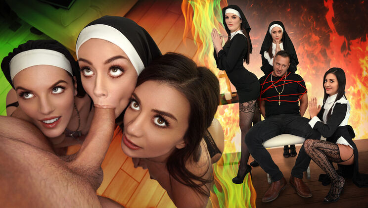 Nuns Blowjob & Spanking - Danny Gets Heaven Sent